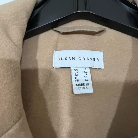 Susan Graver Faux Wool Coat Fully Lined - Picture 7 of 11